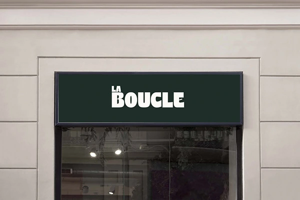 Signalétique de la boutique