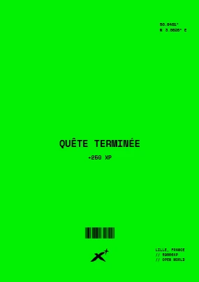 Écran quête terminée